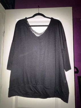 Torrid rare black knit back Dolman Top 2x